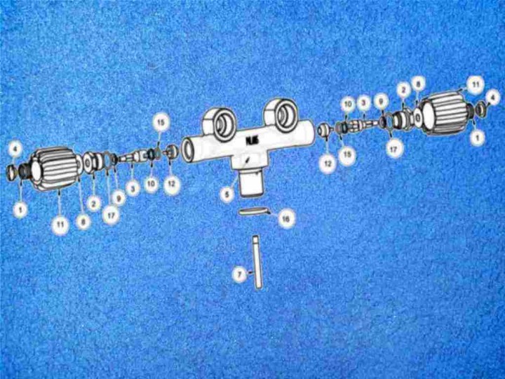 Wartungssatz für Doppel-Ventil Viton