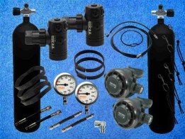 Black Devil Atemregler Sidemount Set - Kopie