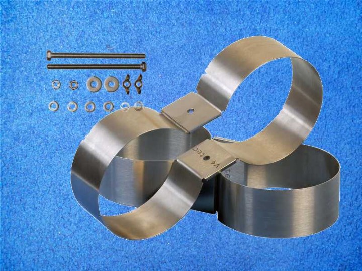 V4-Tec Doppelschelle Ø=2x140mm
