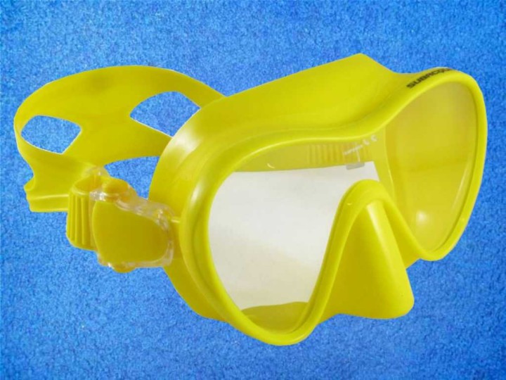 Tauchmaske TDS Fun Frameless - Gelb