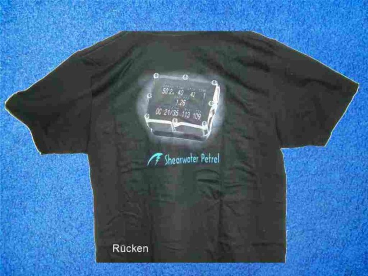 Shearwater T-Shirt, Schwarz, Petrel