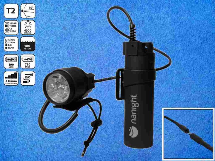 Nanight Tech 2 Tauchlampe - Schwarz - E/O
