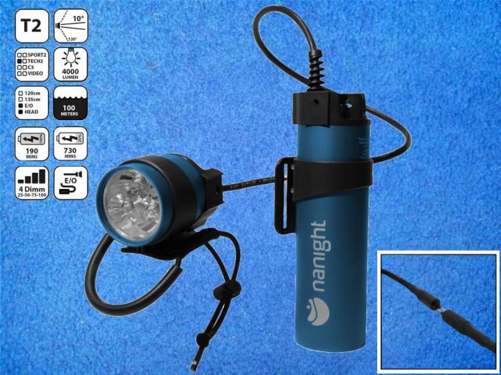 Nanight Tech 2 Tauchlampe - Blau - E/O
