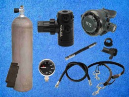 Tauchflasche 50cuft mit TDS Atemregler