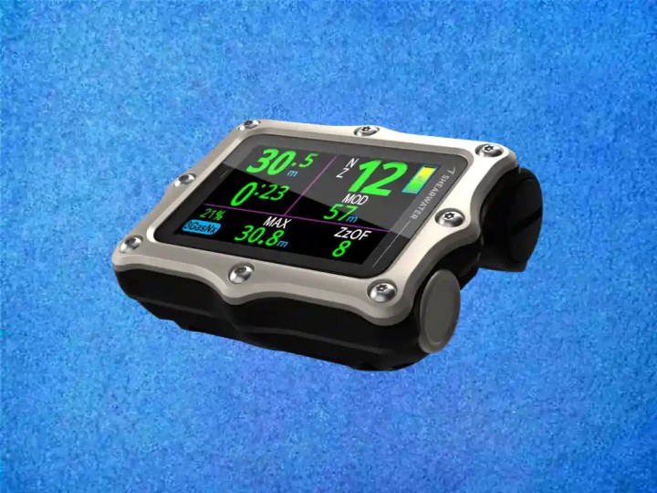 Shearwater Perdix 3 Tauchcomputer Silber mit Swift GPS Sender