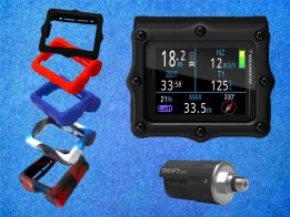 Shearwater Perdix 3 Tauchcomputer Schwarz mit Swift GPS Sender