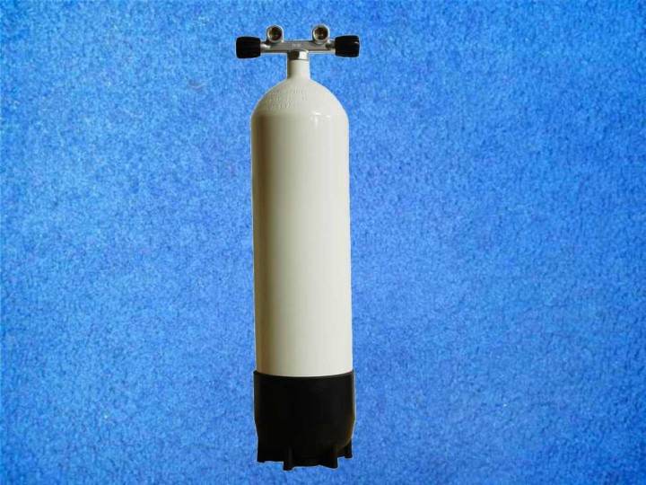 Tauchflasche 12 Liter, Twin-Ventil, 300bar
