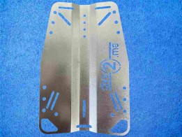 Backplate 3mm aus Edelstahl mattiert
