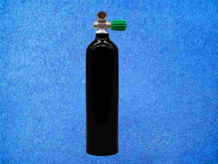 Tauchflasche 1,8 Liter 230bar mit Rebreatherventil - Nitrox M26