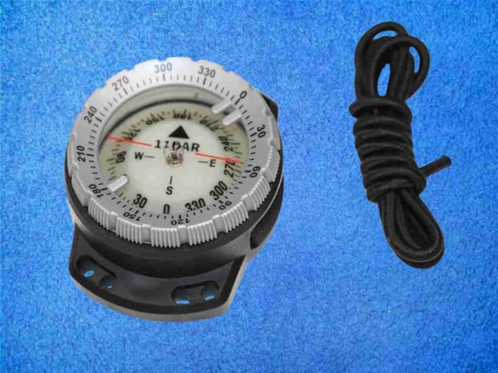 Kompass mit Bungee Mount grauem Stellring