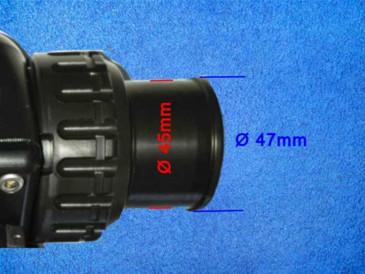 Sidemount DSV rechts - 45mm