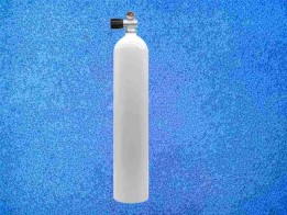 Aluflasche MES 5,7 L weiß 207 bar mit Mono Ventil