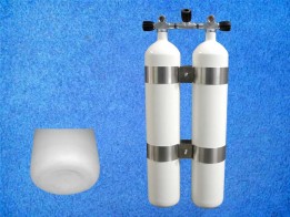 Doppelflasche 8,5L 232 Bar konkavem Boden  DIR-Style
