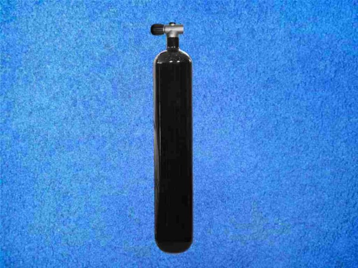 Aluflasche 2,0 L mit Monoventil DIN