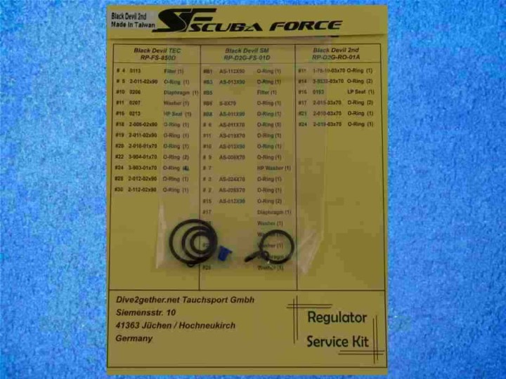 Scubaforce Service Kit 2. Stufe