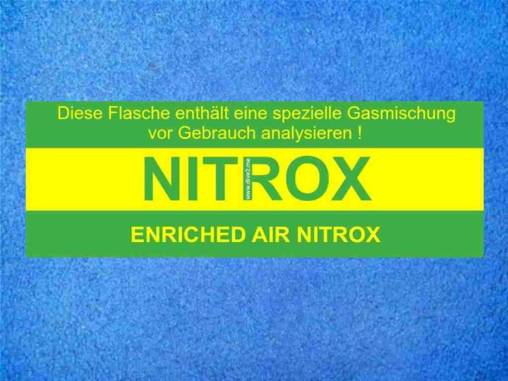 Nitrox- Aufkleber