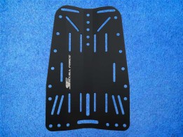 Aluminium-Backplate (3 mm) eloxiert, schwarz