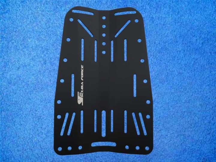 Aluminium-Backplate (3 mm) eloxiert, schwarz