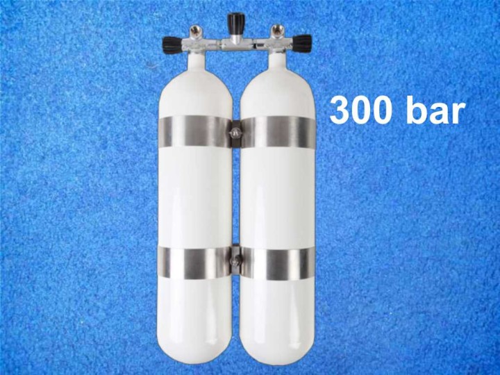 Doppelflasche 12L 300 Bar  DIR-Style
