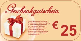 Geschenkgutschein 25