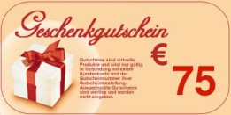 Geschenkgutschein 75