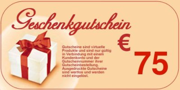 Geschenkgutschein 75