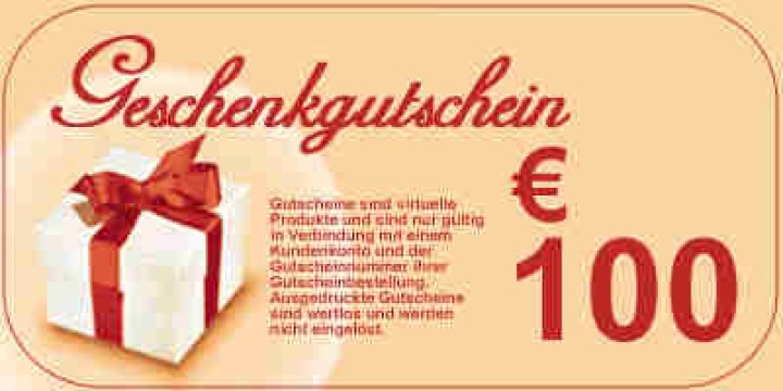Geschenkgutschein 100