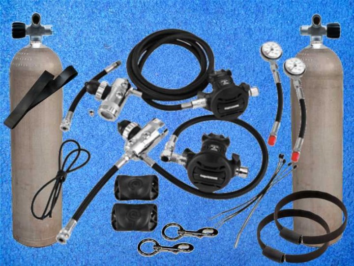 Apeks Sidemount Atemregler Set XTX50