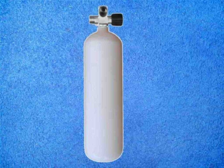 Tauchflasche 3 Liter mit Mono-Ventil - Kurz