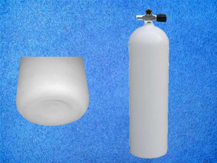 Tauchflasche 12 Ltr konkavem Boden + Ventil - Kopie